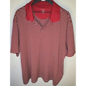 George Mens Classic Polo Shirt Size 3 XL Red Short Sleeve Golf Casual